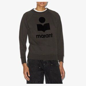 ISABEL ETOILE MARANT Milly MillyNY Sweatshirt Sweater Cotton Logo Women 36,Small